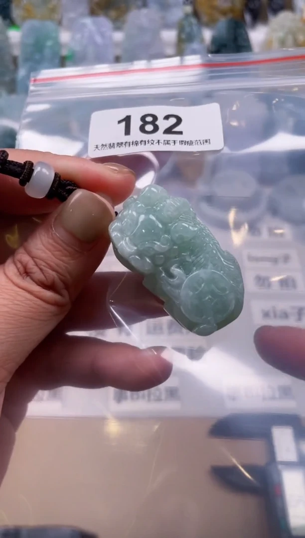 【闪购商品】翡翠颈饰未镶嵌缅甸A货翡翠微瑕多样性发一貔貅182