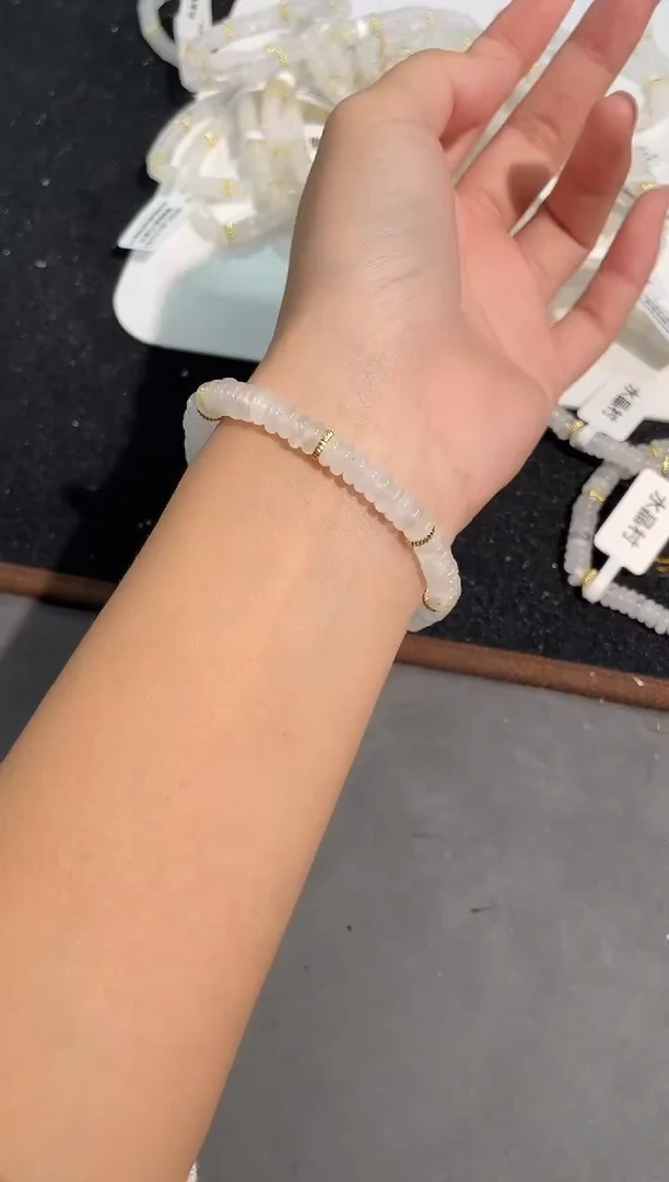未镶嵌手链水晶5号喜马拉雅白幽灵盘珠手链