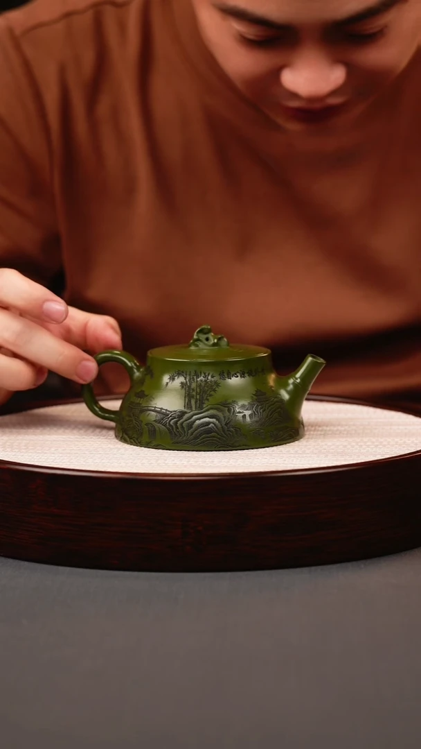 茶壶紫砂绿泥太湖石柱础