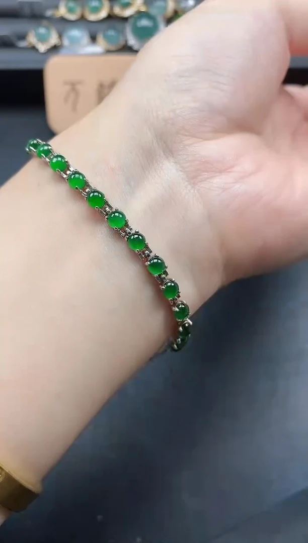 翡翠戒指银S925镶嵌51511