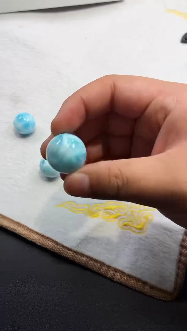 未镶嵌针钠钙石（海纹石）珠宝半成品6号多样性发一21mm