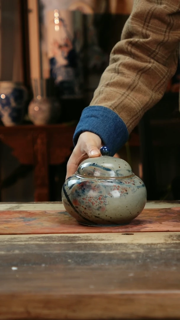 【闪购商品】瓷片景德镇纯手工釉下彩精品花瓶