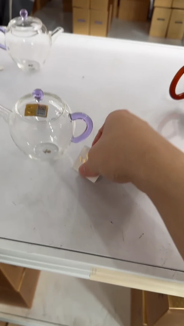 禾器文巧壶浅紫色没有包装盒子