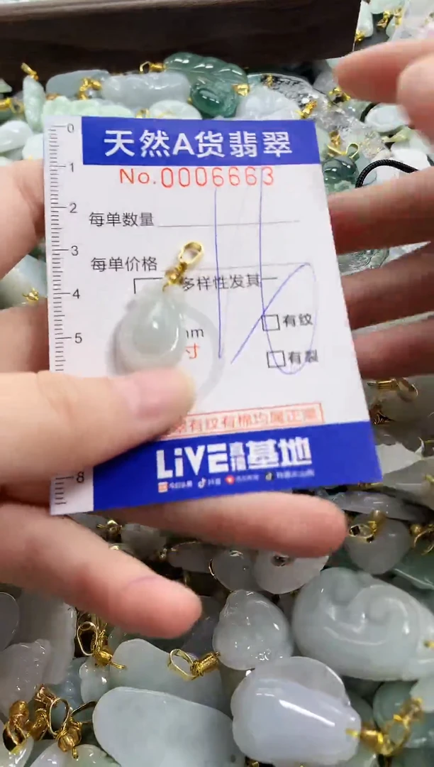 颈饰未镶嵌翡翠天然A货翡翠1