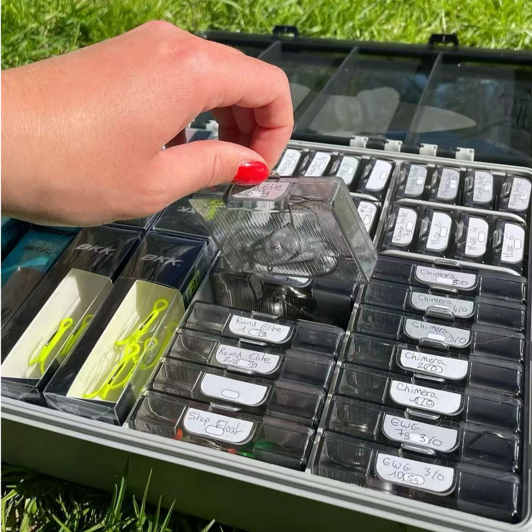 BKK美版OCD防水收纳系统全套套装270枚曲柄钩倒钓钩三本钩收纳盒