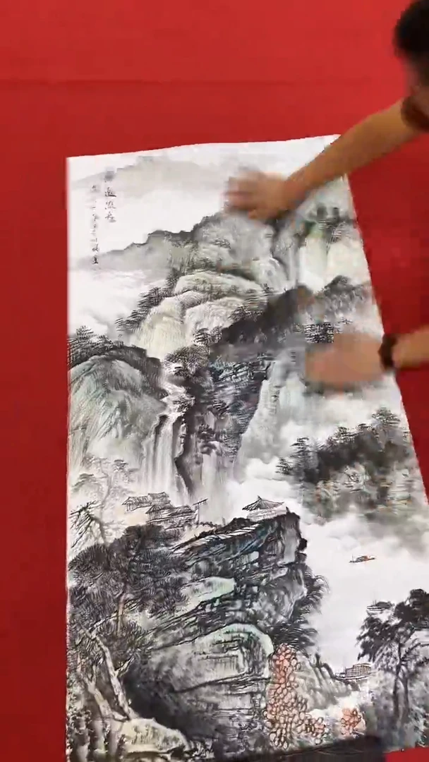 国画国画字画小姐姐