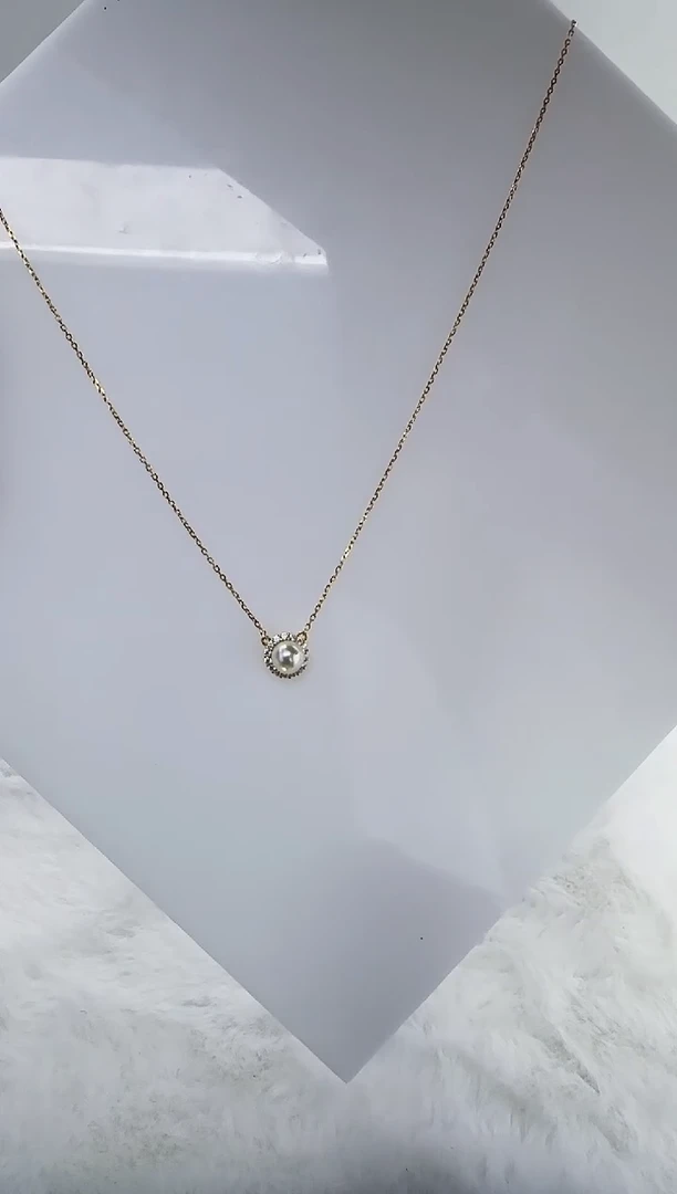 银S925镶嵌海水珍珠DA珍珠吊坠  y083