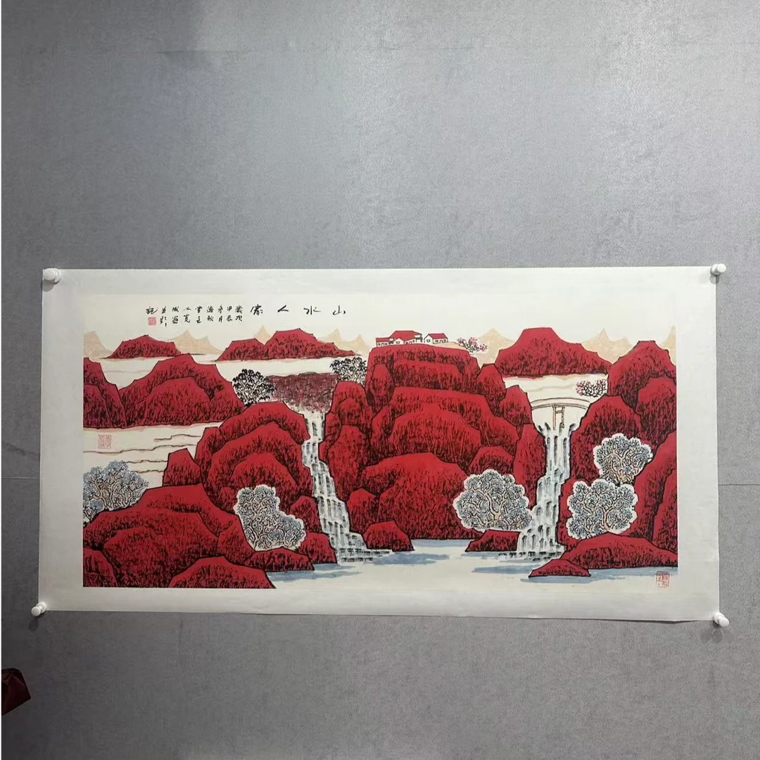 李克成 山水 万山红遍 8平尺