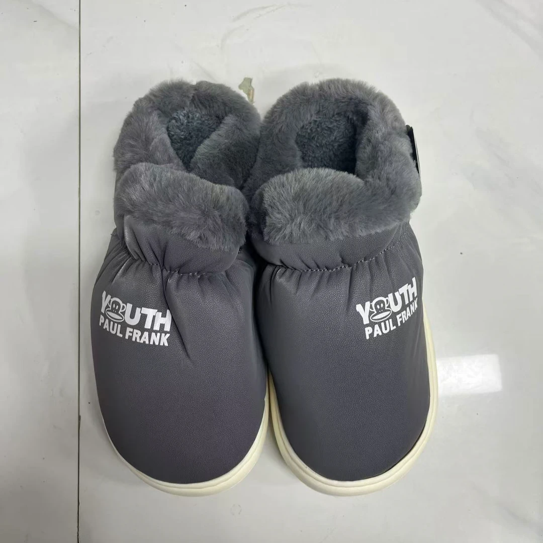 【X3】65573/75573大嘴猴松紧毛绒口居家呵护棉拖棉鞋