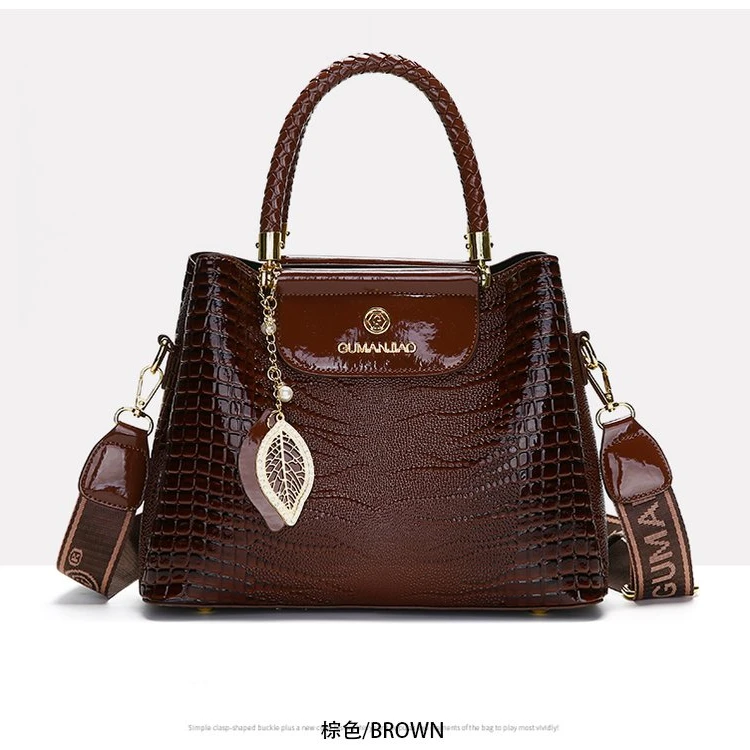 【长29高21宽13】新款高级感时尚百搭手提单肩斜挎女包棕色3020