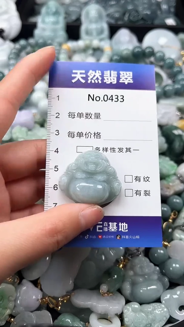 【闪购商品】翡翠颈饰未镶嵌缅甸A货翡翠0433