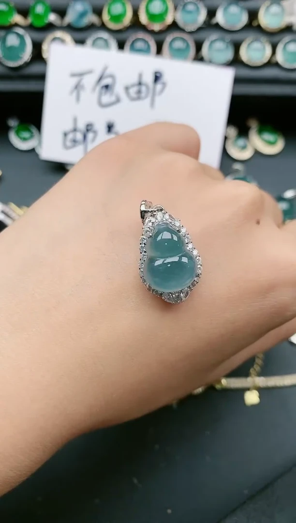 翡翠戒指银S925镶嵌1111111
