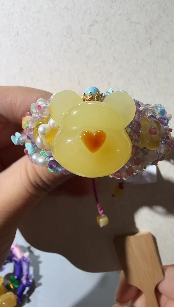 手链蜜蜡未镶嵌蜜蜡小熊手链