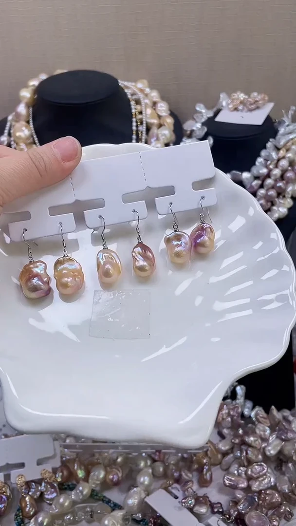 未镶嵌耳饰淡水珍珠【纯恬饰品】（多样性发货发一）