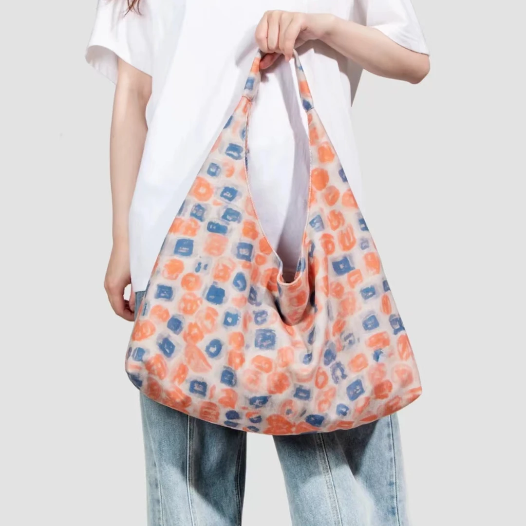 无则艺原创小众夏季透气印花便携时尚腋下包袱包