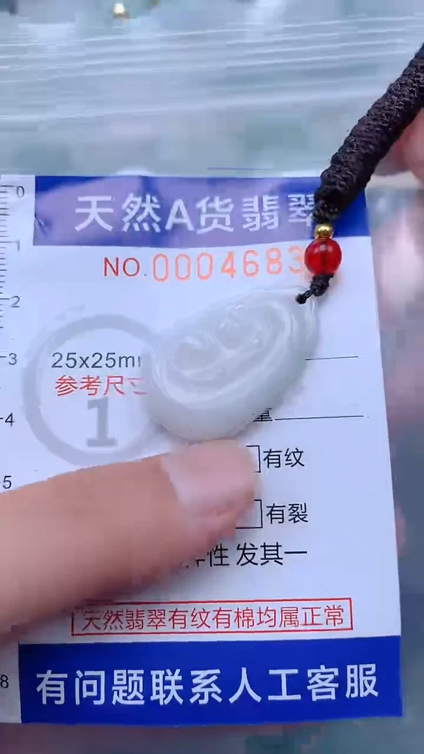 翡翠未镶嵌吊坠(不含链)1