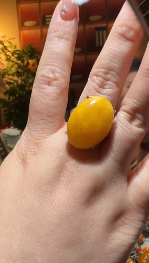 蜜蜡颈饰银S925镶嵌眰*.3016天然蜜蜡珠宝奇石全都保真