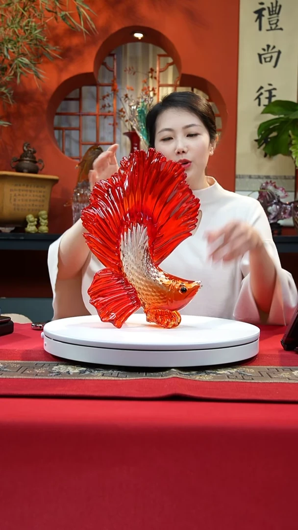 手工艺品琉璃斗鱼