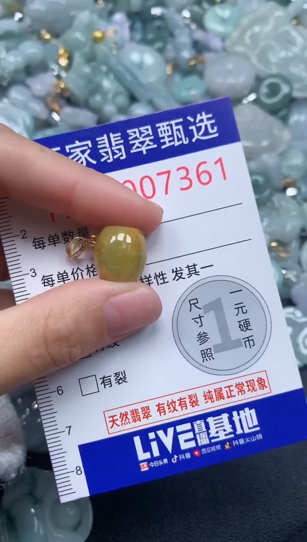 吊坠(不含链)未镶嵌翡翠7361