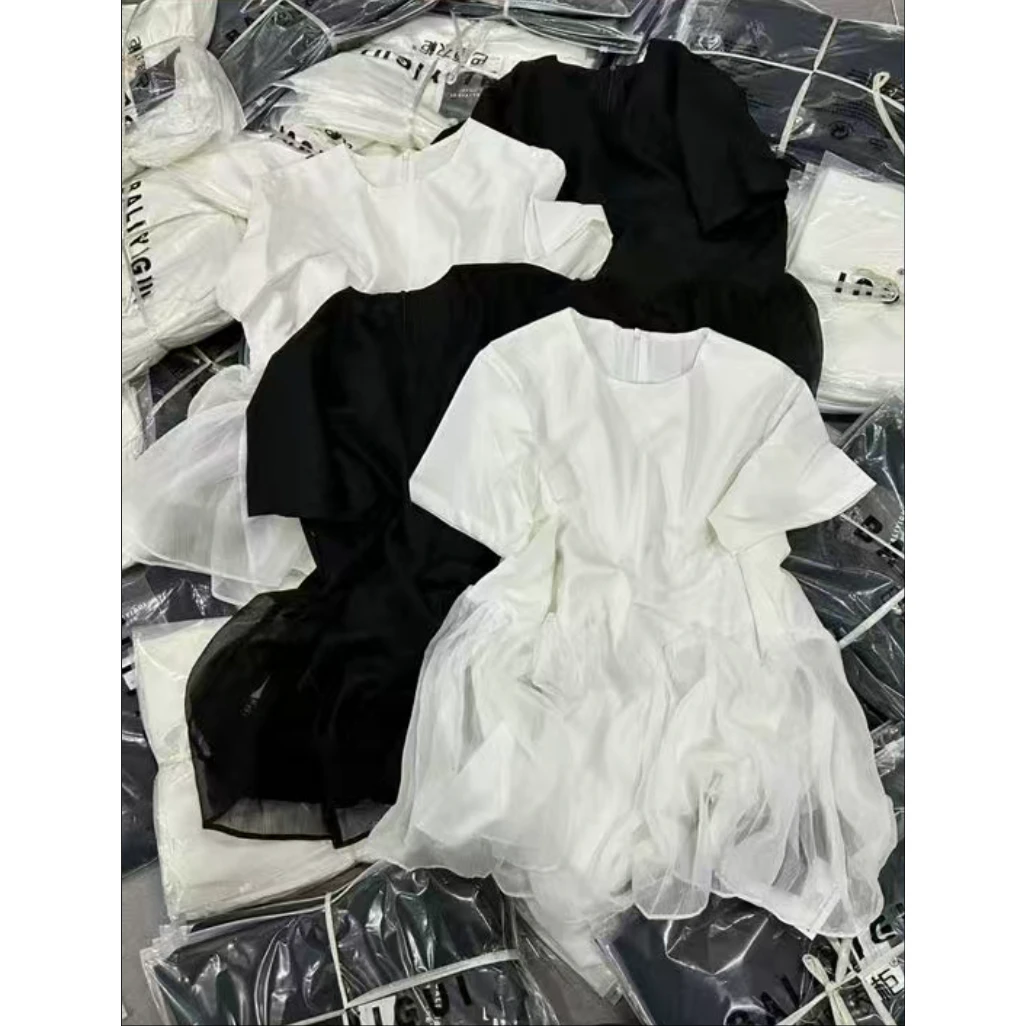 晶姐-7098-1欧货女装春夏季简约韩版网红春夏洋气时尚纯色半身裙
