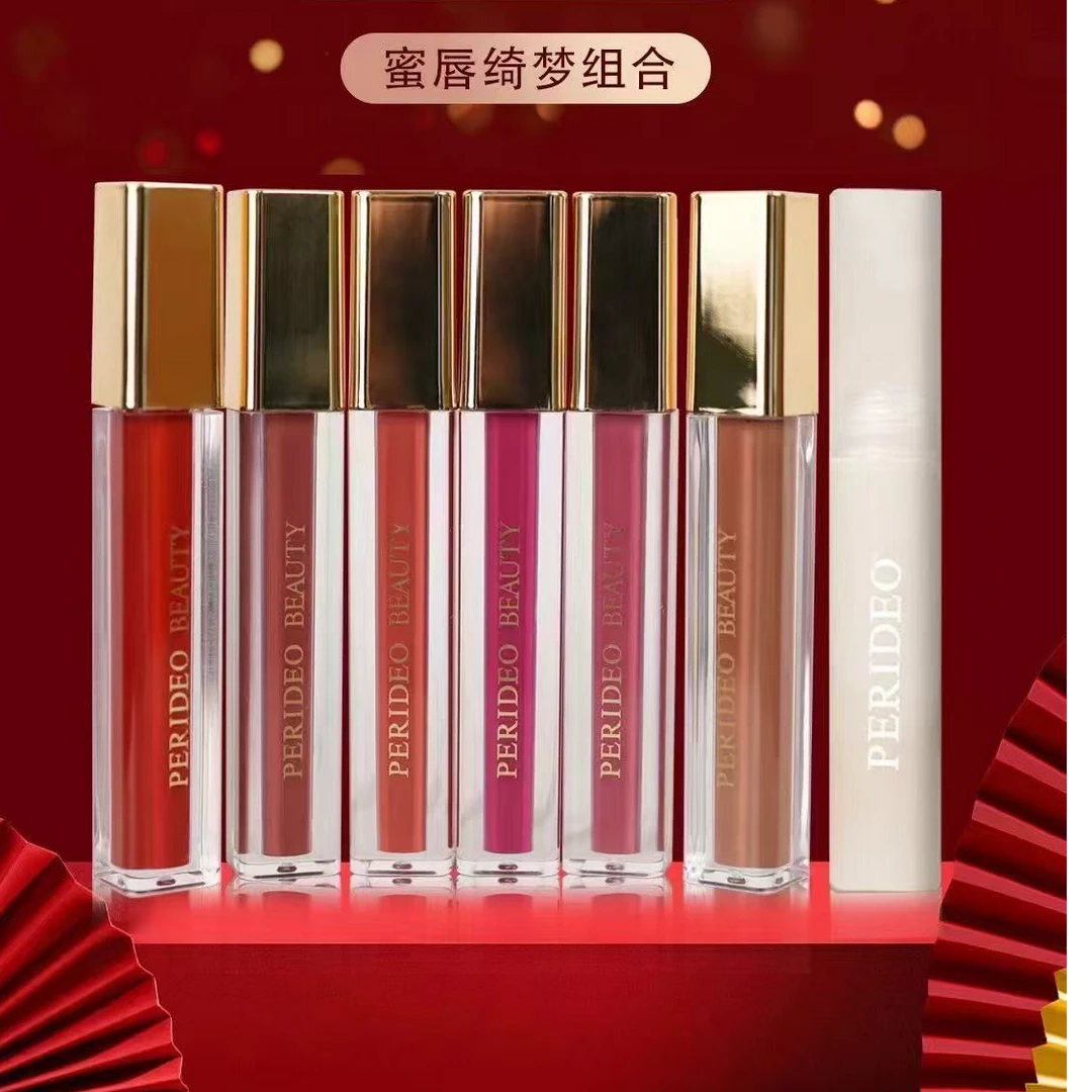 PERIDEO唇釉 6只（颜色任选）+唇部精华（1只）  超值套餐