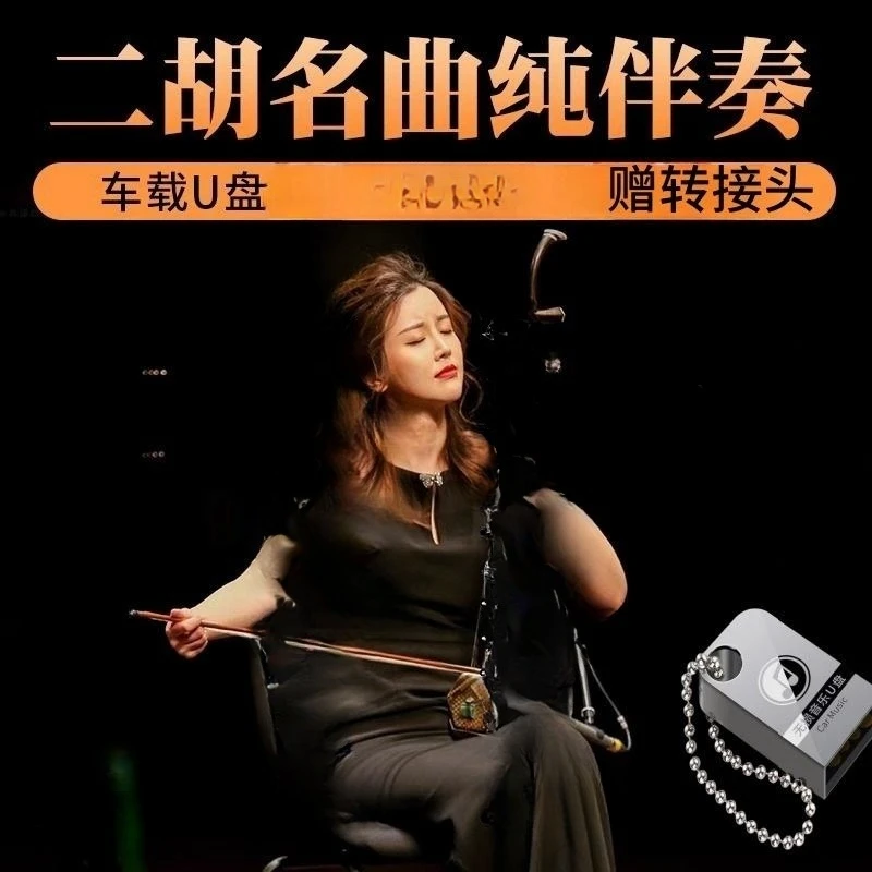 二胡伴奏曲子U盘无损高音质经典老歌二泉映月汽车载纯音乐优盘mp3