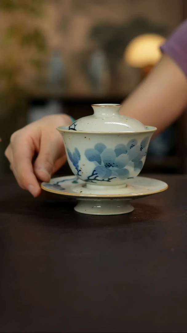 杯景德镇陶瓷杯碗柴烧多人