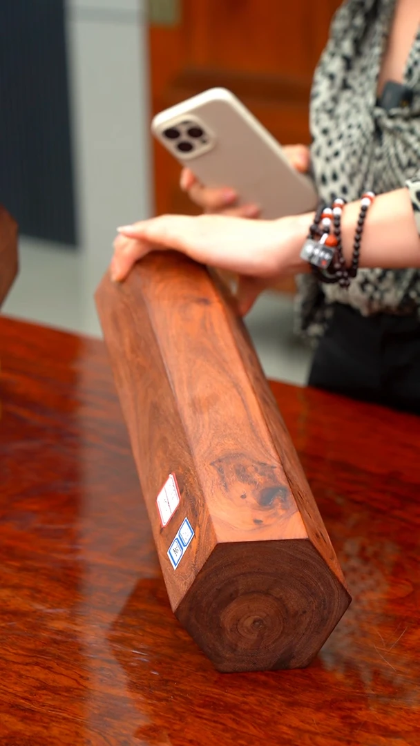 紫檀木类端景台（檀锦阁）横财-C249