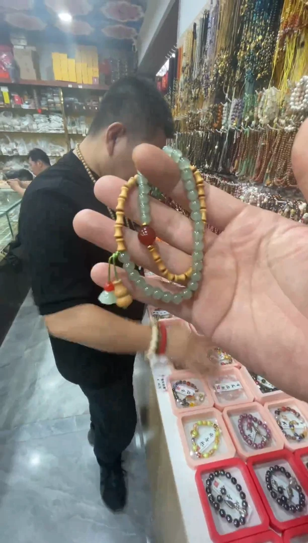 五台山直发竹节双圈手串