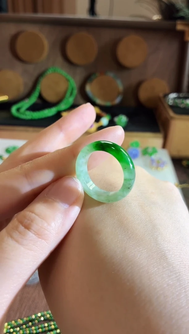 翡翠戒指未镶嵌手饰 18 19