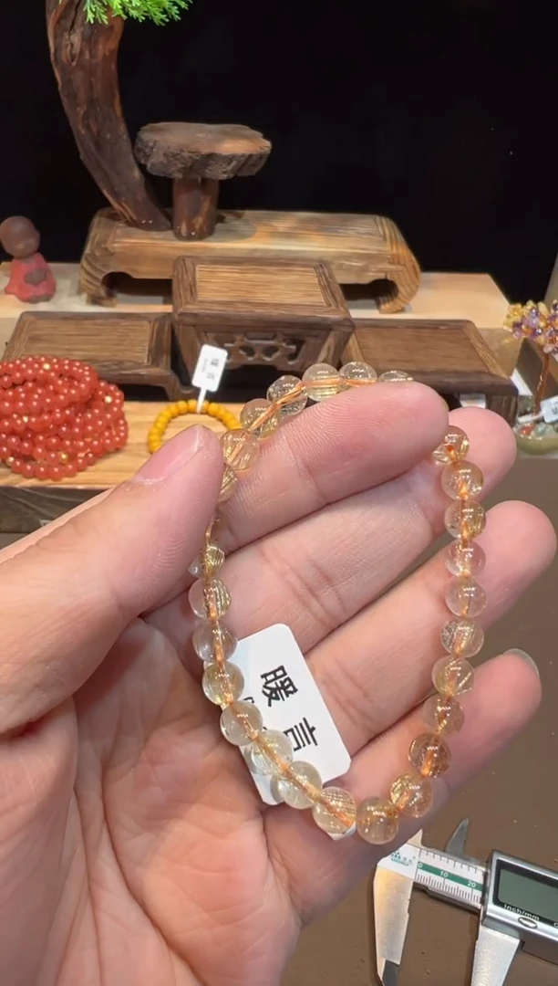 【闪购商品】水晶手链未镶嵌6mm+手饰@@0512