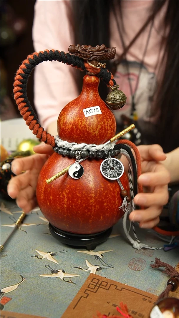 678号700ml左右非遗大漆酒葫芦