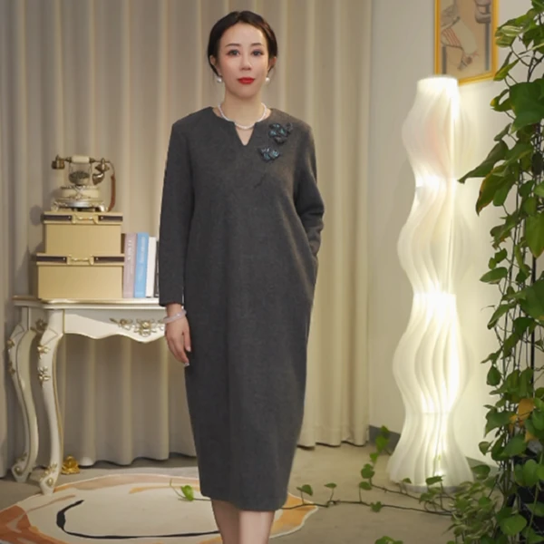 【七景超级太太】修身冬季时尚女士气质优雅女装SL24245