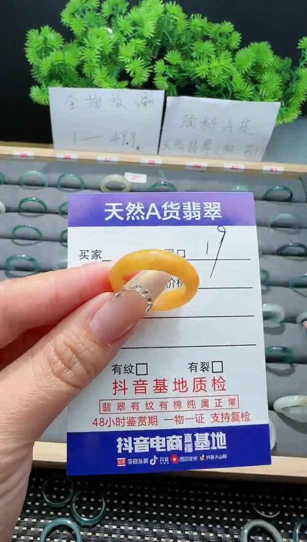 【闪购商品】翡翠戒指未镶嵌19圈口对应的去拍