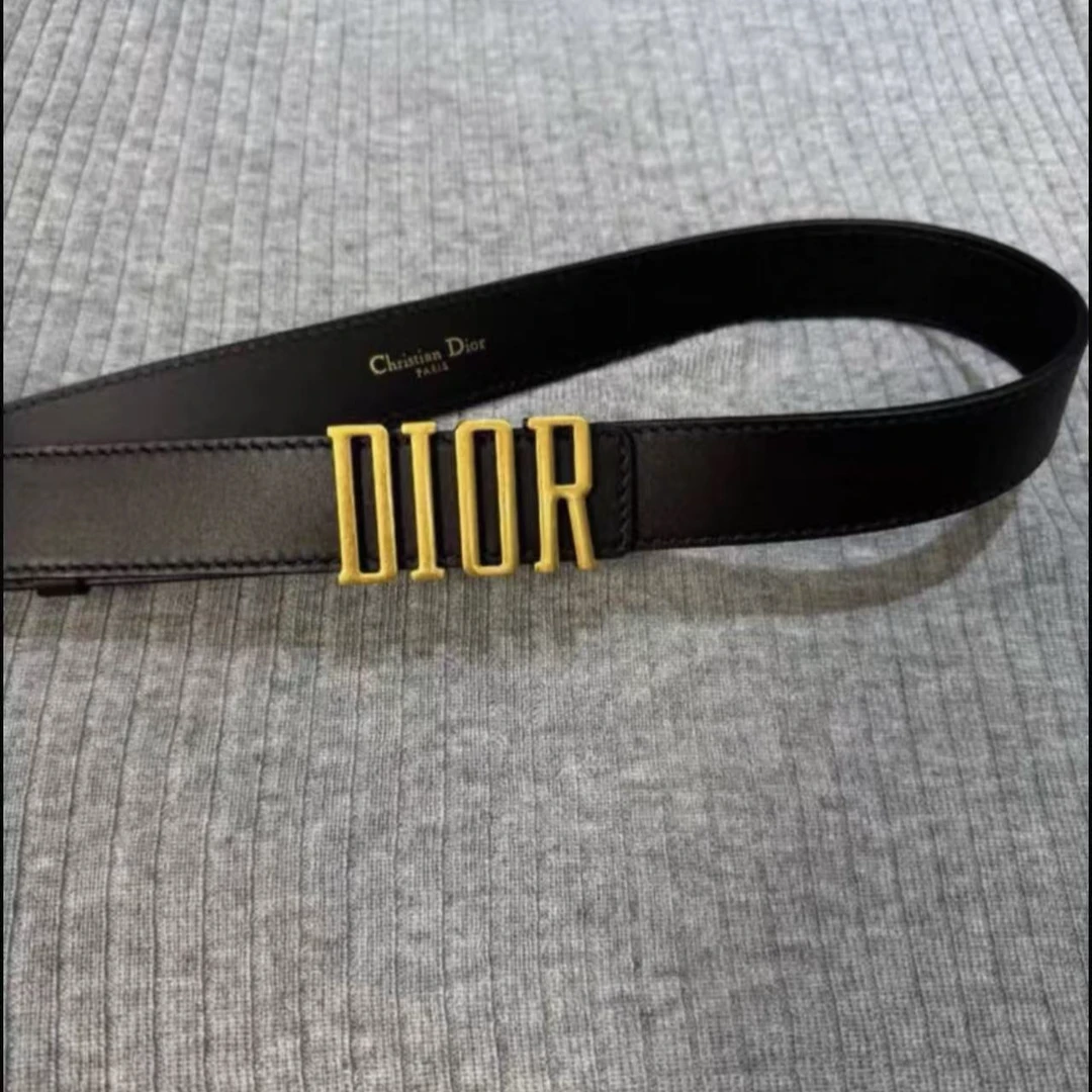 99新 DIOR/迪奥 字母腰带黑色s008