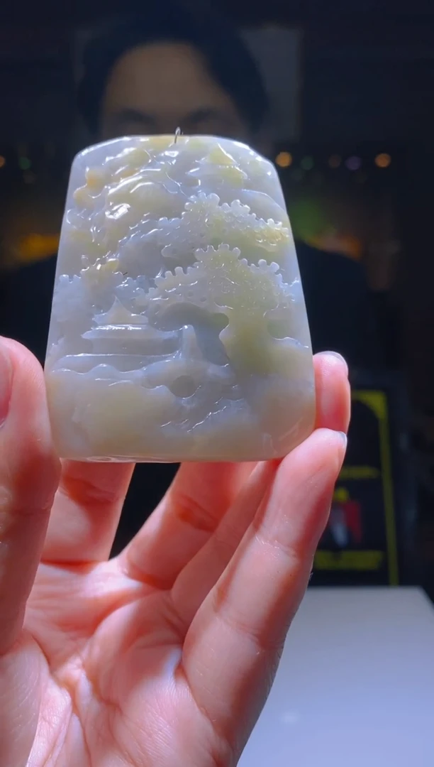 翡翠未镶嵌颈饰LL翡翠吊坠30-08