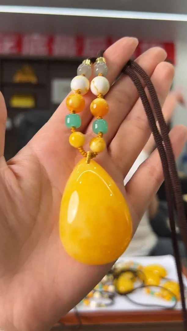 【闪购商品】蜜蜡项链未镶嵌ZX1039S0218