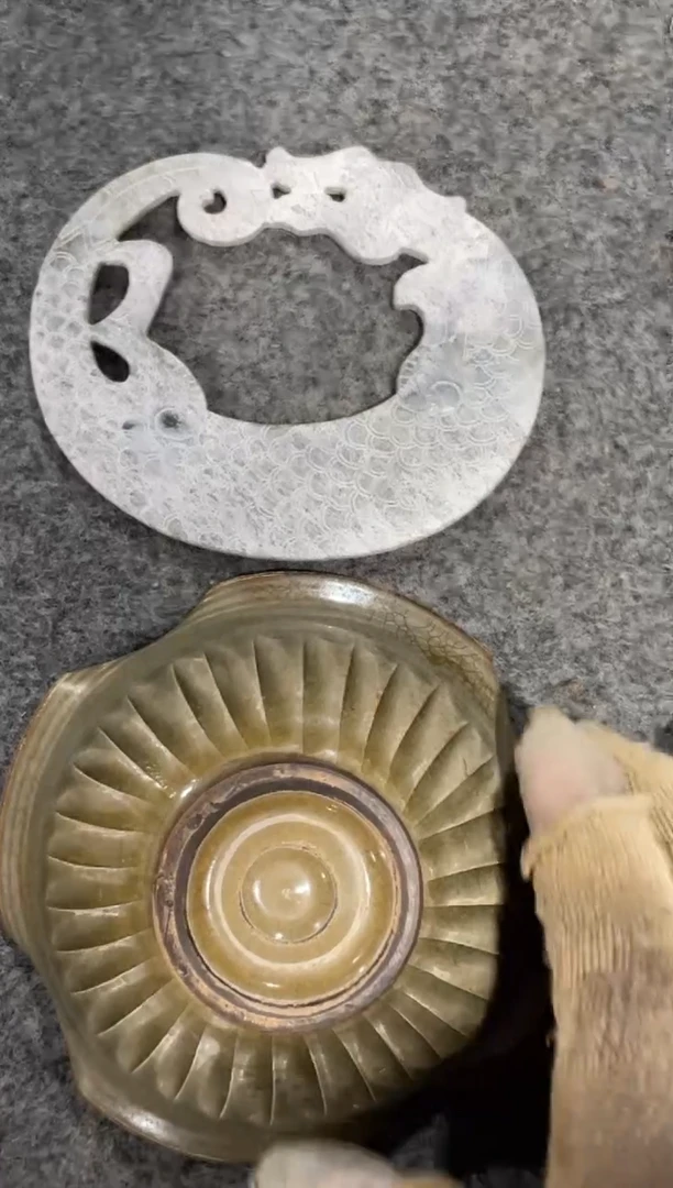 瓷片手工，手绘，陶瓷