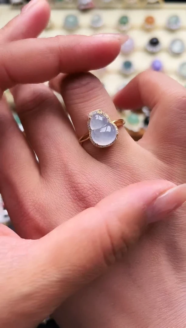 银S925镶嵌戒指翡翠缅甸天然A货翡翠S925银镶嵌