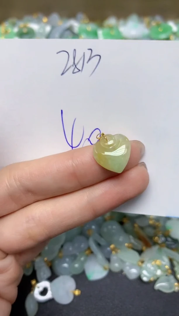 【闪购商品】翡翠颈饰18K金镶嵌 天然翡翠A货