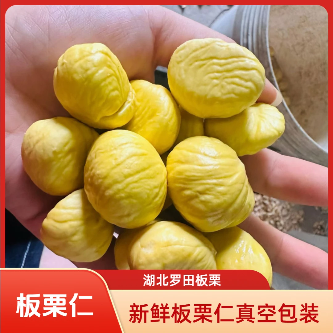 去壳去皮生毛栗2025新鲜罗田板栗农家现剥当季栗子生板栗仁甘栗仁