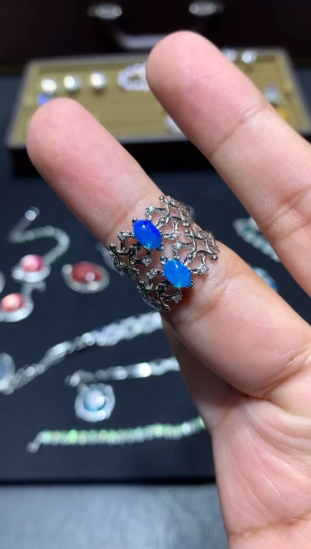 未镶嵌欧泊戒指G111【多样性发其一】