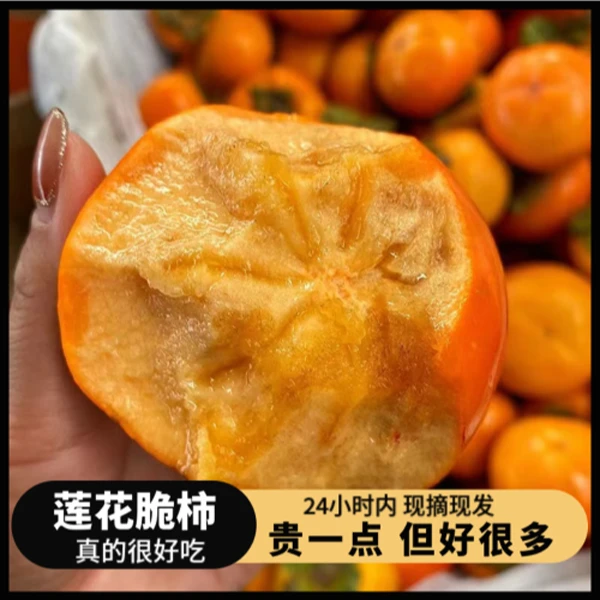 山西正宗巧克力脆柿甜脆柿子应季水果现摘