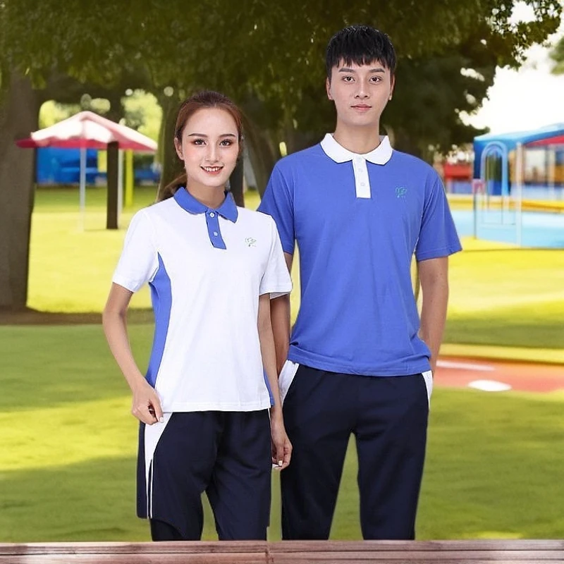 深圳校服中学生夏季运动套装初中男女校服高中生速干短袖短裤夏