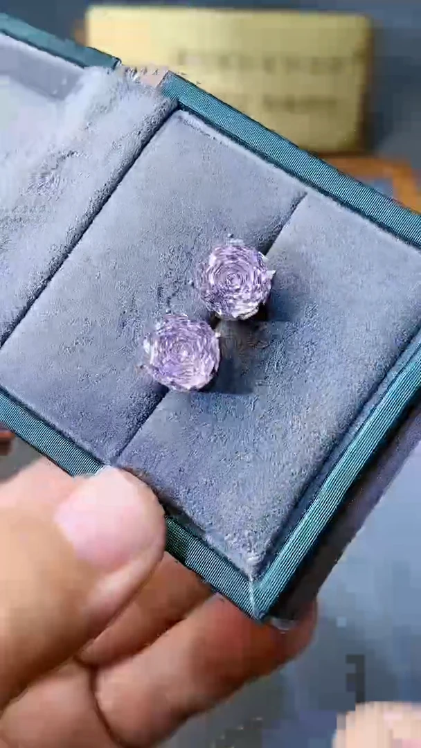 【闪购商品】水晶耳饰银S925镶嵌3543