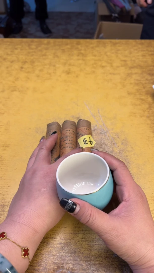 瓷器瓷器瑕疵破破43随机三根碗