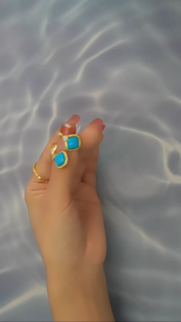 【闪购商品】绿松石耳钉银S925镶嵌发货一件