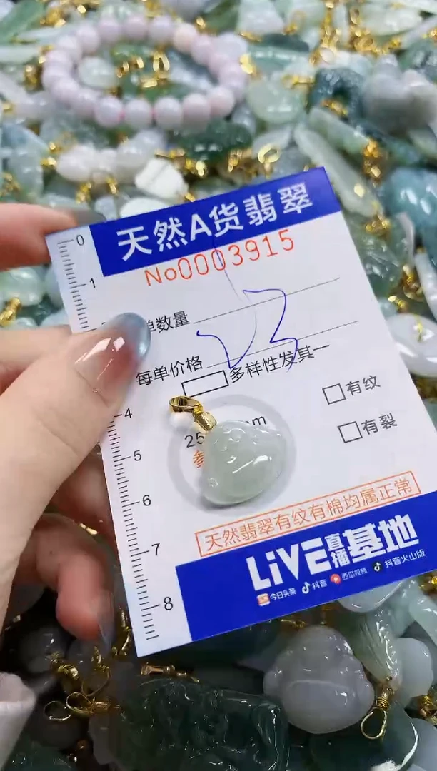 颈饰未镶嵌翡翠纯天然a货翡翠