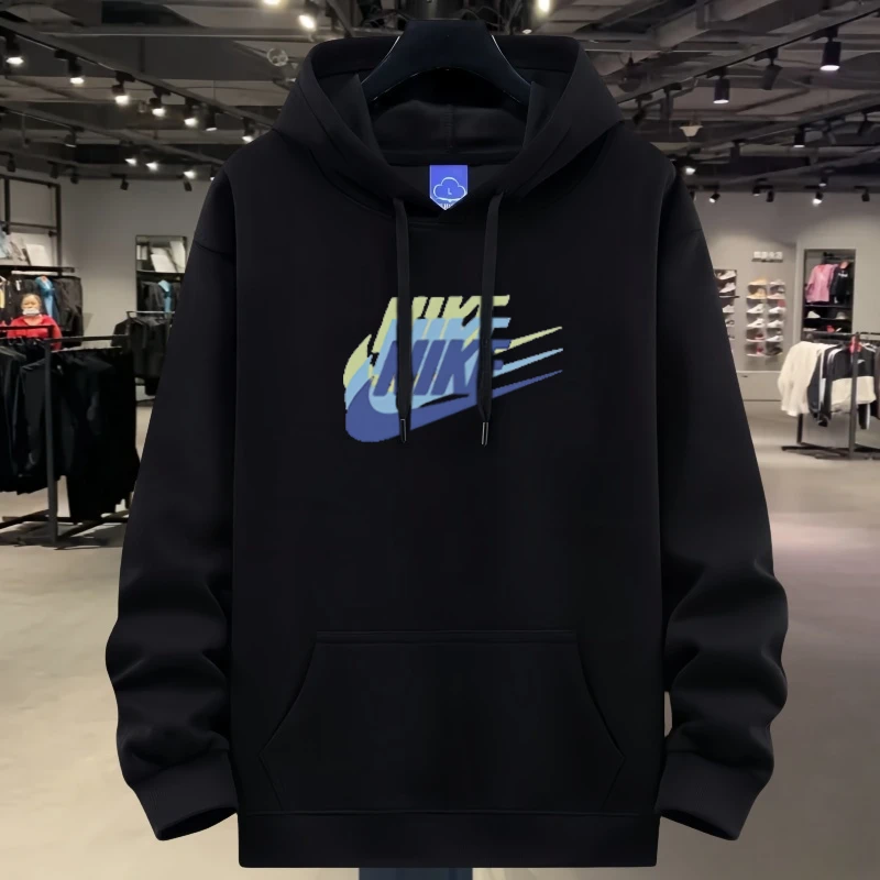 春秋纯棉重磅连帽卫衣时尚百搭上衣秋冬潮牌运动休闲卫衣