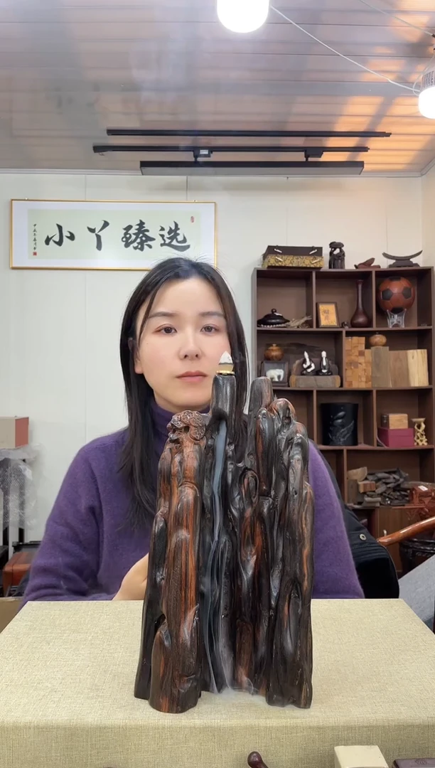 乌木类422大红酸枝倒流香摆件木木（不挑款）
